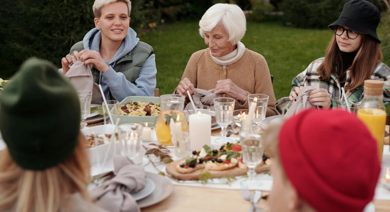 Gartenparty mit der Nachbarschaft